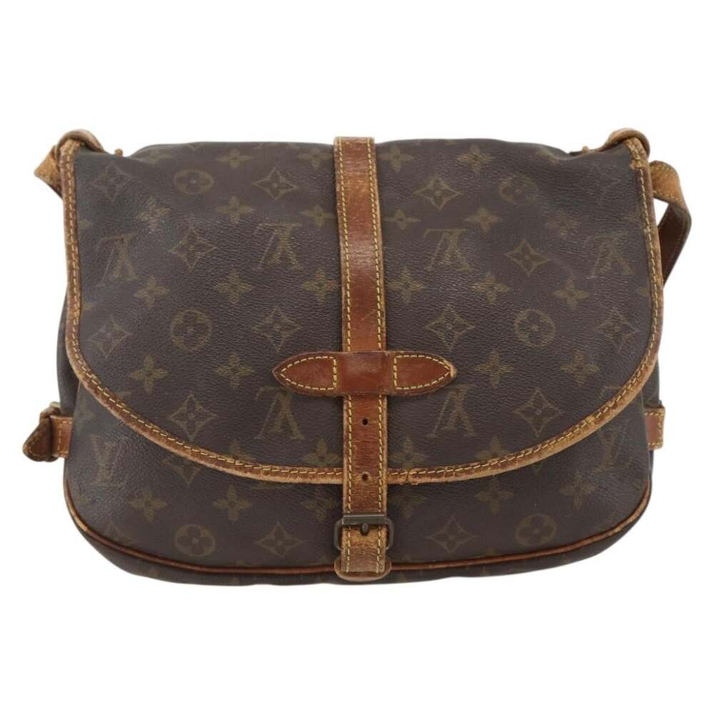 Louis Vuitton Monogram Saumur 30 Shoulder Bag Brown